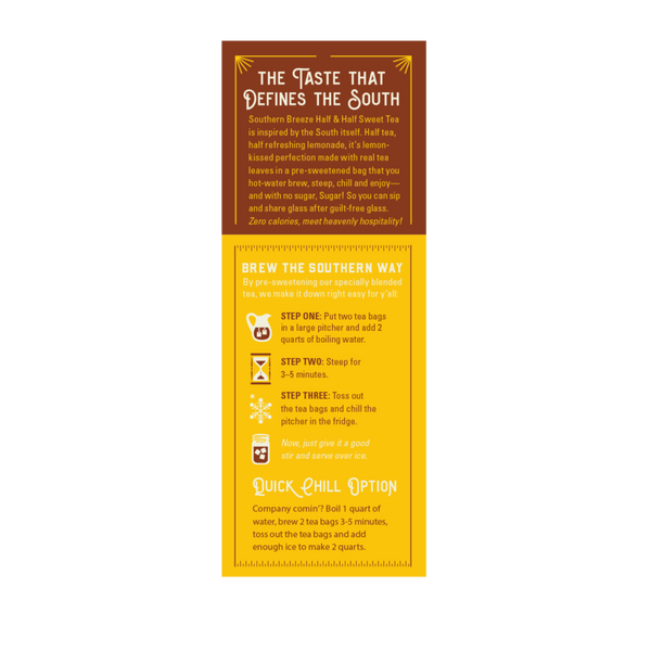 6 Pack Half & Half Sweet Tea - Sugar Free