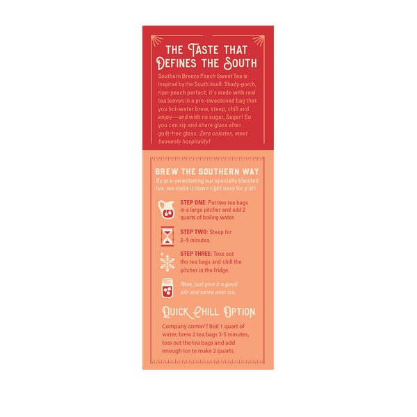 Peach Sweet Tea - Sugar Free