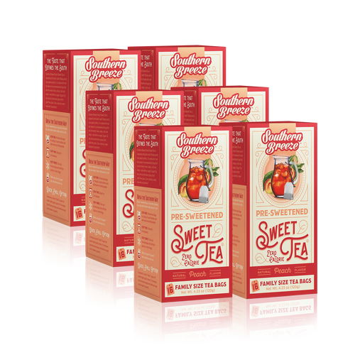 6 Pack Peach Sweet Tea - Sugar Free